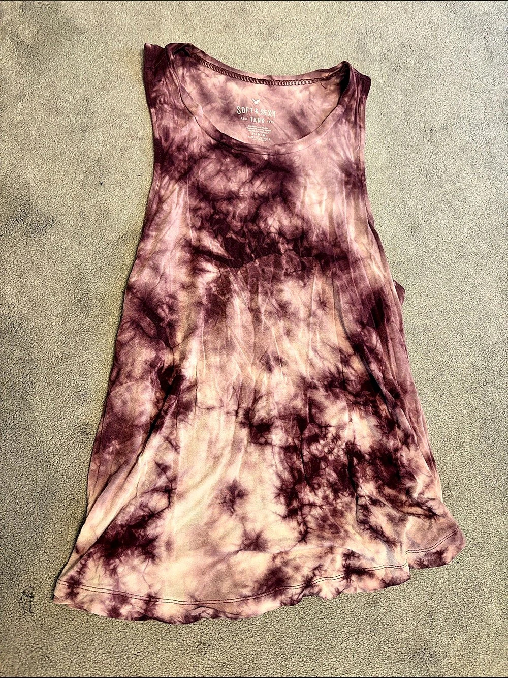 AEO Soft & Sexy AEO Tank Tie-Dye Tank Size Medium